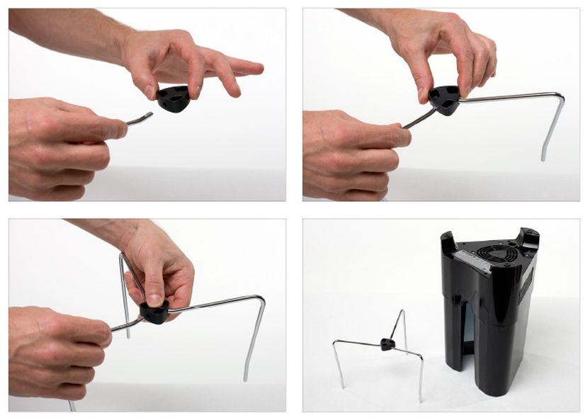 Installing the stand to the base of The Boxx'r